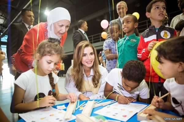 الملكة (رانيا) ترعى اطلاق المهرجان التفاعلي للحد من العنف ضد الأطفال بالأردن