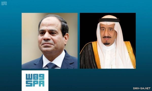 خادم الحرمين الشريفين يتلقى اتصالاً هاتفياً من الرئيس المصري