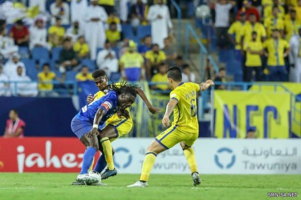 بنتيجة 2-1 نجح الفريق الأول لكرة القدم بنادي النصر في الفوز على مضيفه الهلال