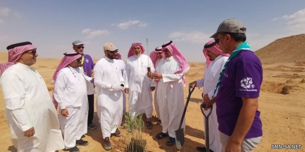 جمعية الكشافة و الجمعية التعاونية لنبات اليسر تُشاركان في " حملة التشجير "