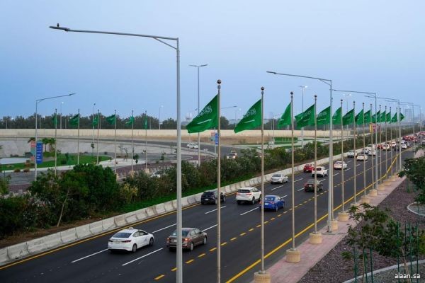 أمانة جدة تهيئ الطرق والميادين احتفاءًا بـ يوم العلم السعودي