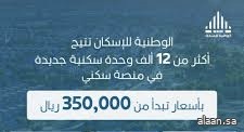 "الوطنية للإسكان" تتيح 12 ألف وحدة سكنية جديدة في منصة سكني بأسعار تبدأ من 350 ألف ريال