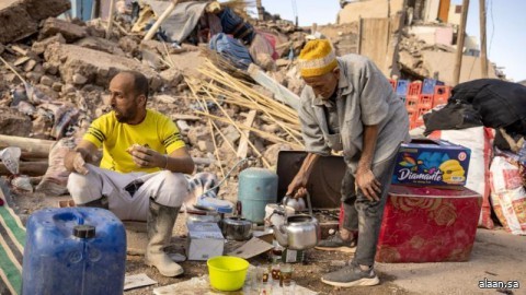 هزة ارتدادية بقوة 4.8 درجات بمركز زلزال الحوز شمالي المغرب