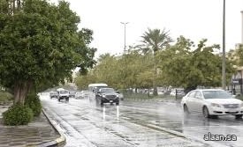 أمطار متوسطة إلى غزيرة على منطقة نجران