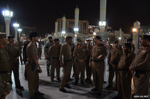 مدير شرطة المدينة يتفقد القوات المشاركة في مهمة شهر رمضان