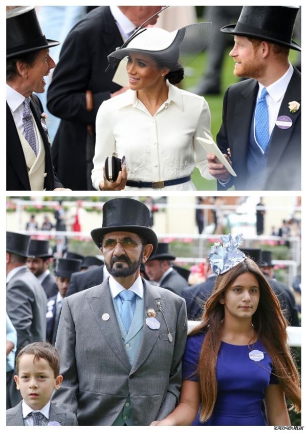 العائلة الملكية البريطانية وعائلة حاكم إمارة دبي تخطفان الأنظار في اليوم الأول من سباق الخيل(Royal Ascot)